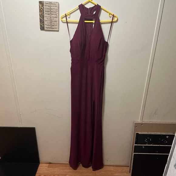 Jodi Kristopher Dresses & Skirts - Jodi kristopher maroon dress size 5